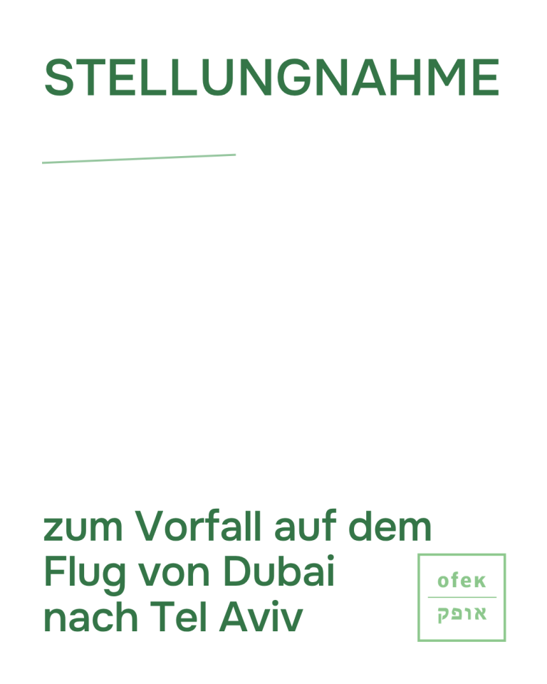 Stellungnahme zum Vorfall auf dem Flug von Dubai nach Tel Aviv